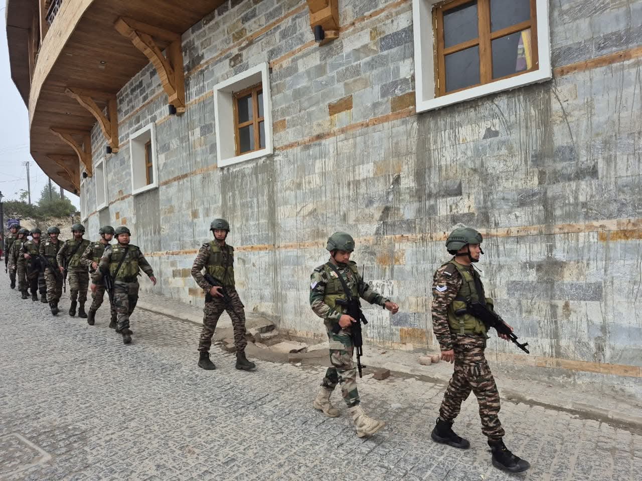 Drill in Badrinath Dham