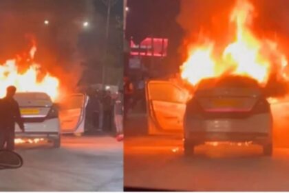 देहरादून: माजरा में चलती कार में लगी आग, चालक ने कूदकर बचाई जान; अफरा-तफरी का माहौल