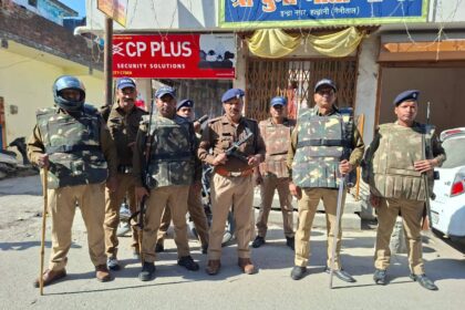 वनभूलपुरा में भारी पुलिस तैनाती