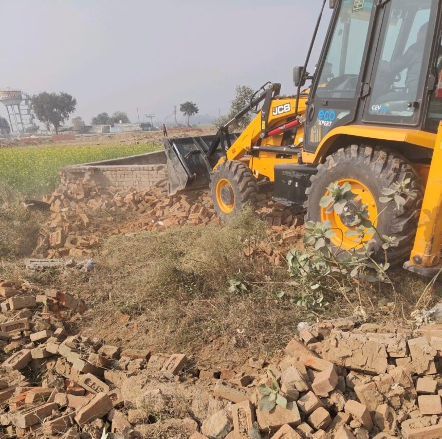 गाज़ियाबाद जीडीए अवैध निर्माण कार्रवाई