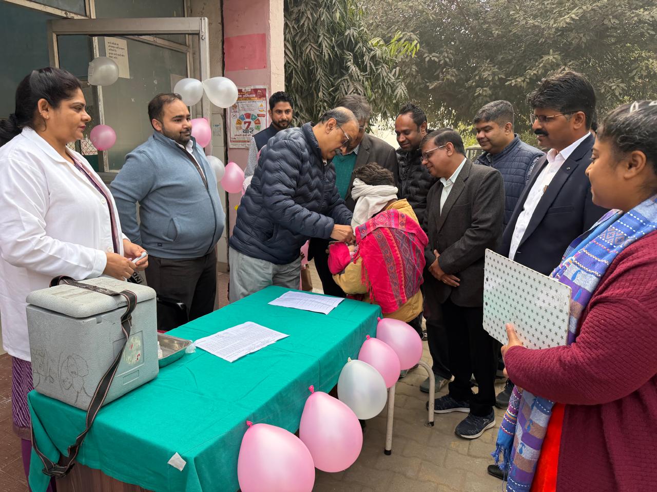 पल्स पोलियो अभियान का बूथ दिवस सफलतापूर्वक संपन्न