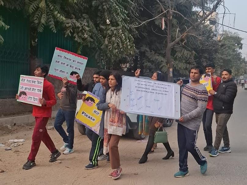 गाजियाबाद में दिव्यांग पार्क बचाने की मुहिम