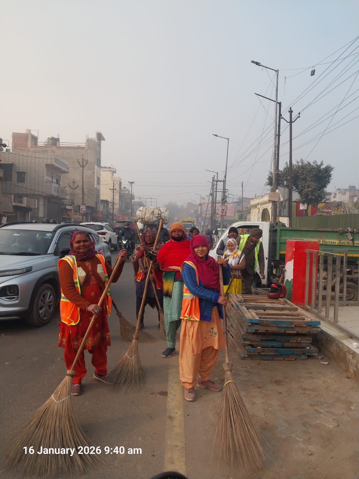 प्रेरणा स्थल उद्घाटन से पहले युद्ध स्तर पर सफाई