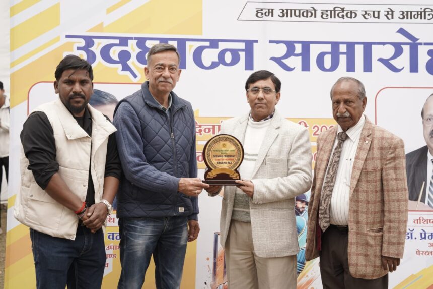 देहरादून में पेस्टल वीड क्रिकेट एकेडमी के उद्घाटन समारोह का दृश्य