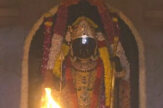 रामनवमी पर अयोध्या में श्री रामलला का दिव्य ‘सूर्य तिलक’, पांच मिनट तक दमका ललाट