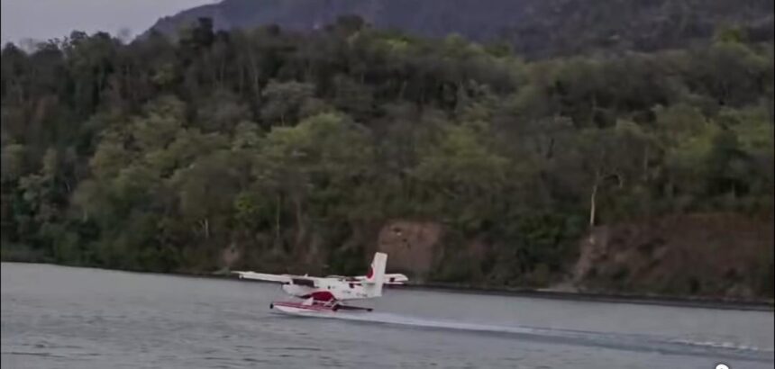 ऋषिकेश के पशुलोक बैराज में उतरा सी-प्लेन