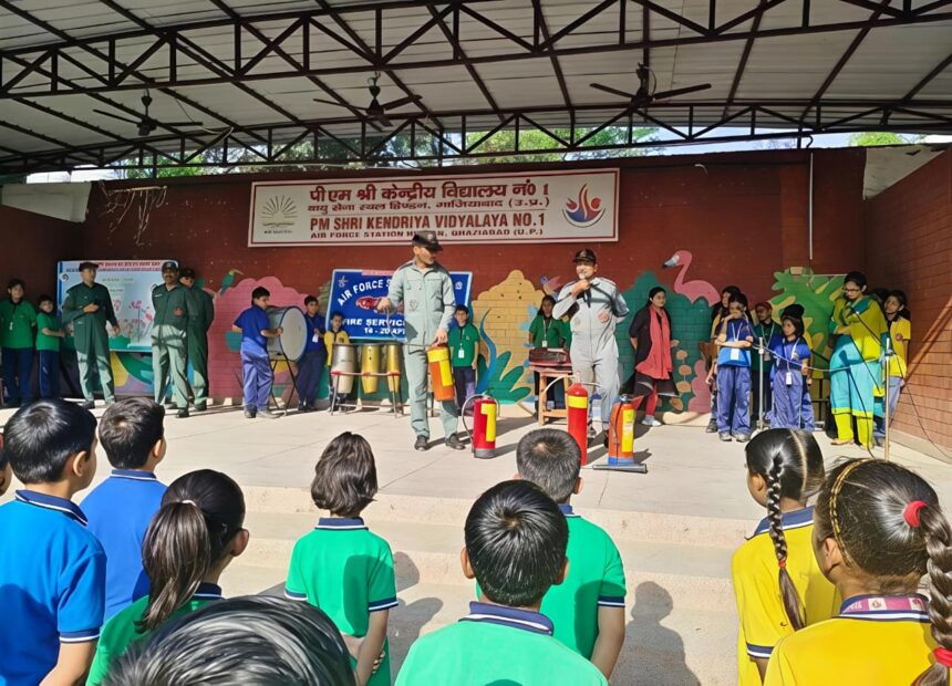 गाजियाबाद फायर सेफ्टी ड्रिल