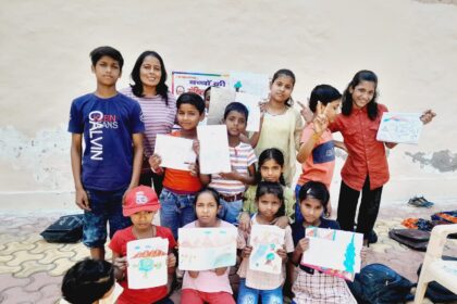 अंबेडकर जयंती, Ambedkar Jayanti, Dr BR Ambedkar, Sanhita Trust, Education Awareness, Child Development, Writing Competition, Drawing Competition, Social Awareness, Neetu Chaudhary, India News, Inspirational News, Social Work India, NGO Activities, Children Activities