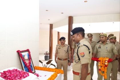 अम्बेडकर जयंती पर गाजियाबाद पुलिस की श्रद्धांजलि, समानता का संदेश