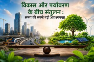 विकास और पर्यावरण के बीच संतुलन समय की सबसे बड़ी आवश्यकता