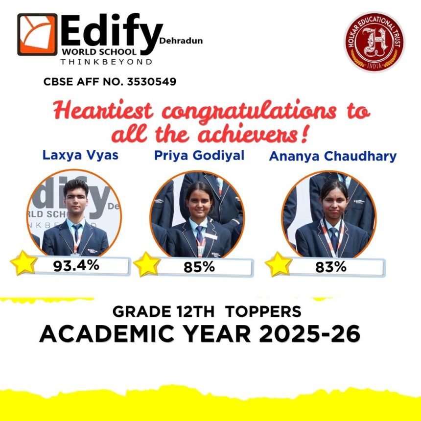 Edify World School CBSE Result