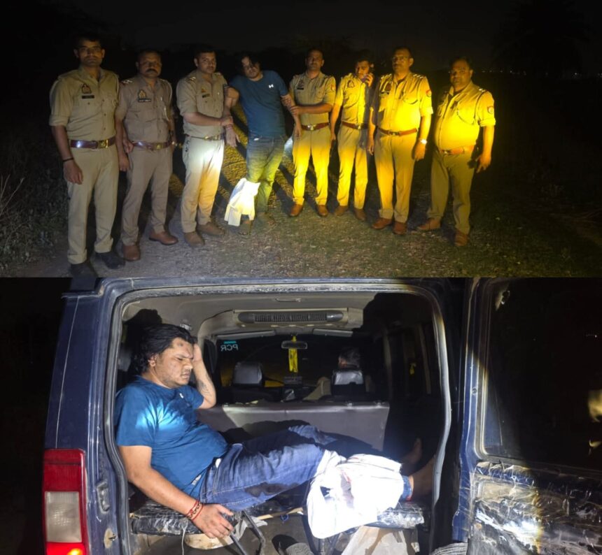 ग्रेटर नोएडा पुलिस मुठभेड़ में गिरफ्तार आरोपी